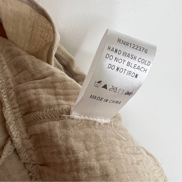 Talulah Cream Ruffled Tie Neck Backside Tunic Dress - Picture 13 of 13